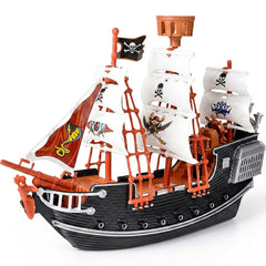 Rhode Island Novelty 10-inch pirate boat front view for imaginative play