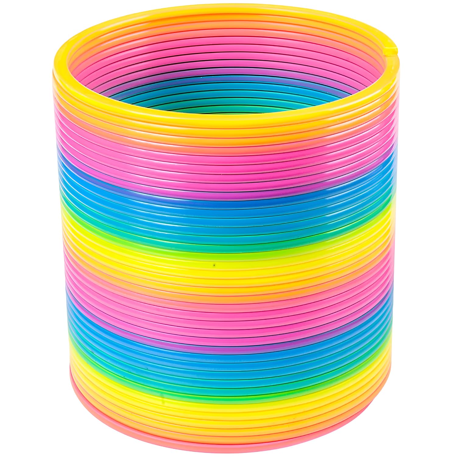 Rhode Island Novelty rainbow jumbo coil spring gift-ready packaging