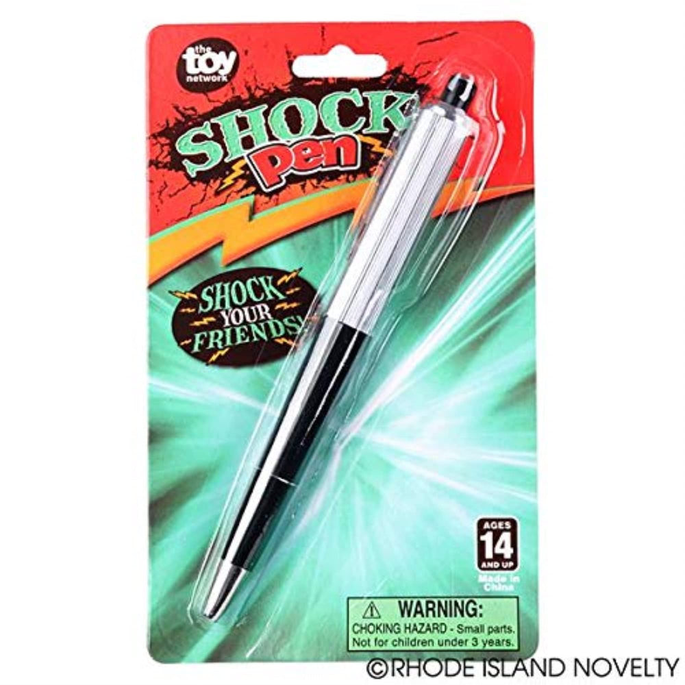 Rhode Island Novelty Shocking Pen handle closeup, a playful surprise for friends and coworkers.