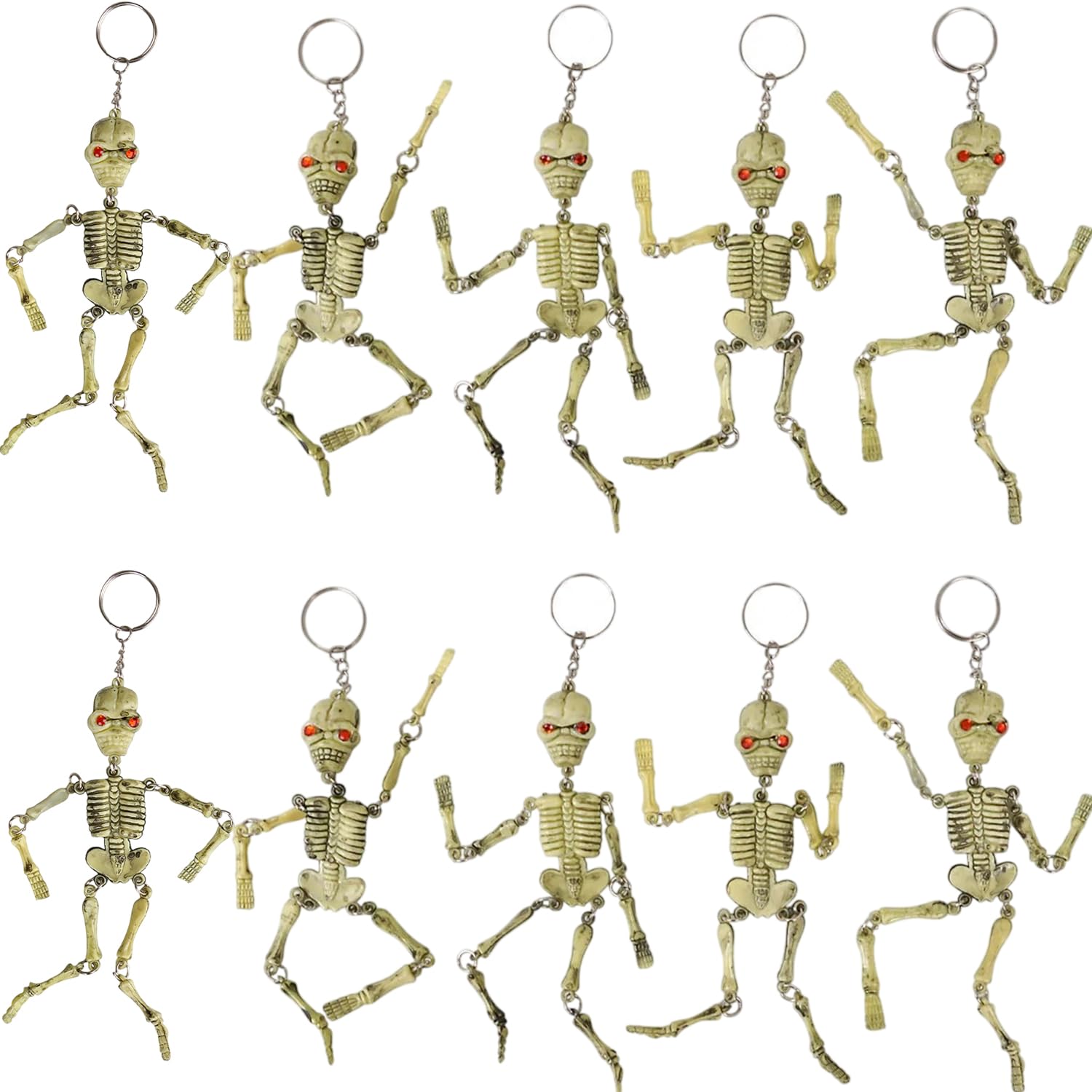 Rhode Island Novelty skeleton keychain backpack charm adds playful daily flair and easy access.