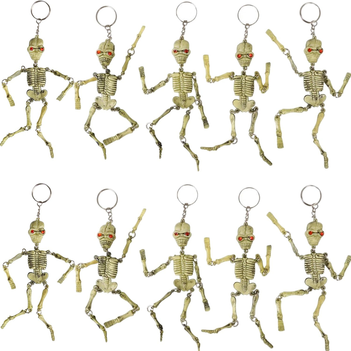 Rhode Island Novelty skeleton keychain backpack charm adds playful daily flair and easy access.