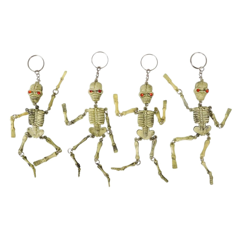 Rhode Island Novelty skeleton keychain pack display boosts collection appeal.