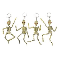 Rhode Island Novelty skeleton keychain pack display boosts collection appeal.