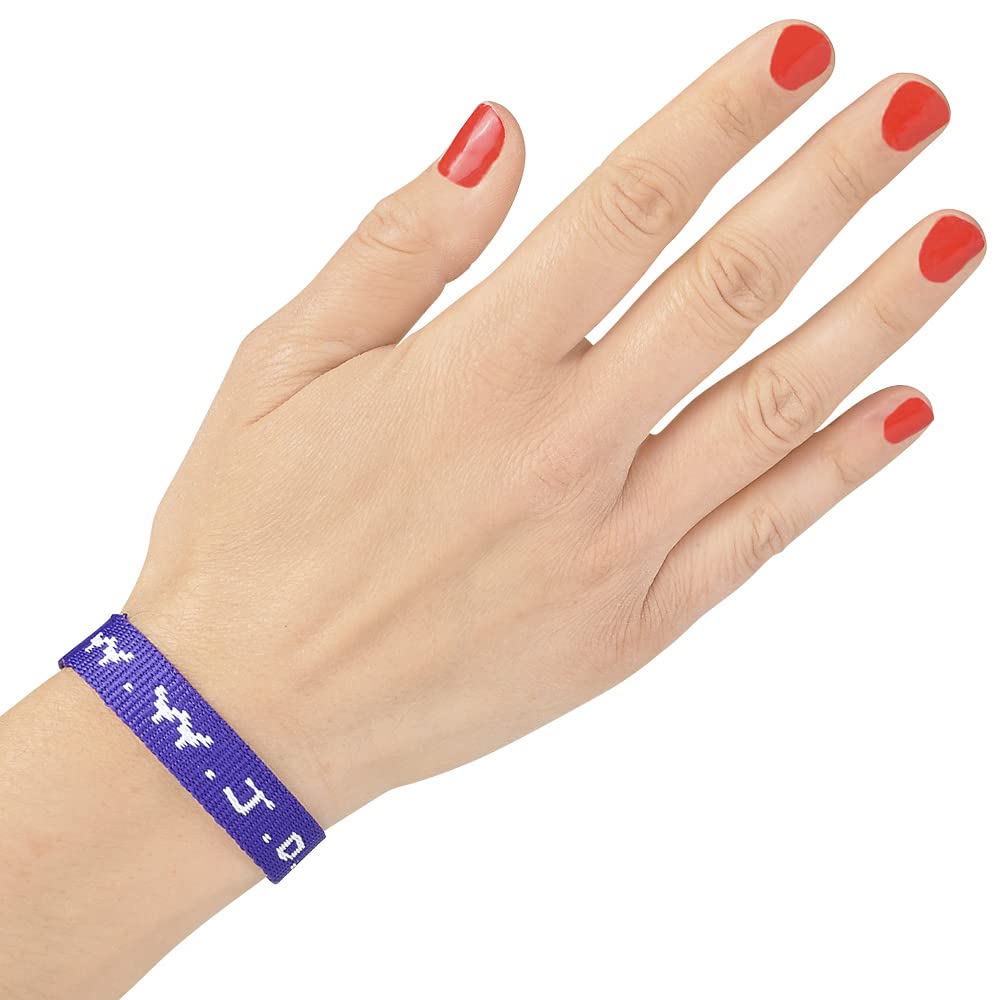 Rhode Island Novelty WWJD 12-pack bracelets offer color variety for groups.
