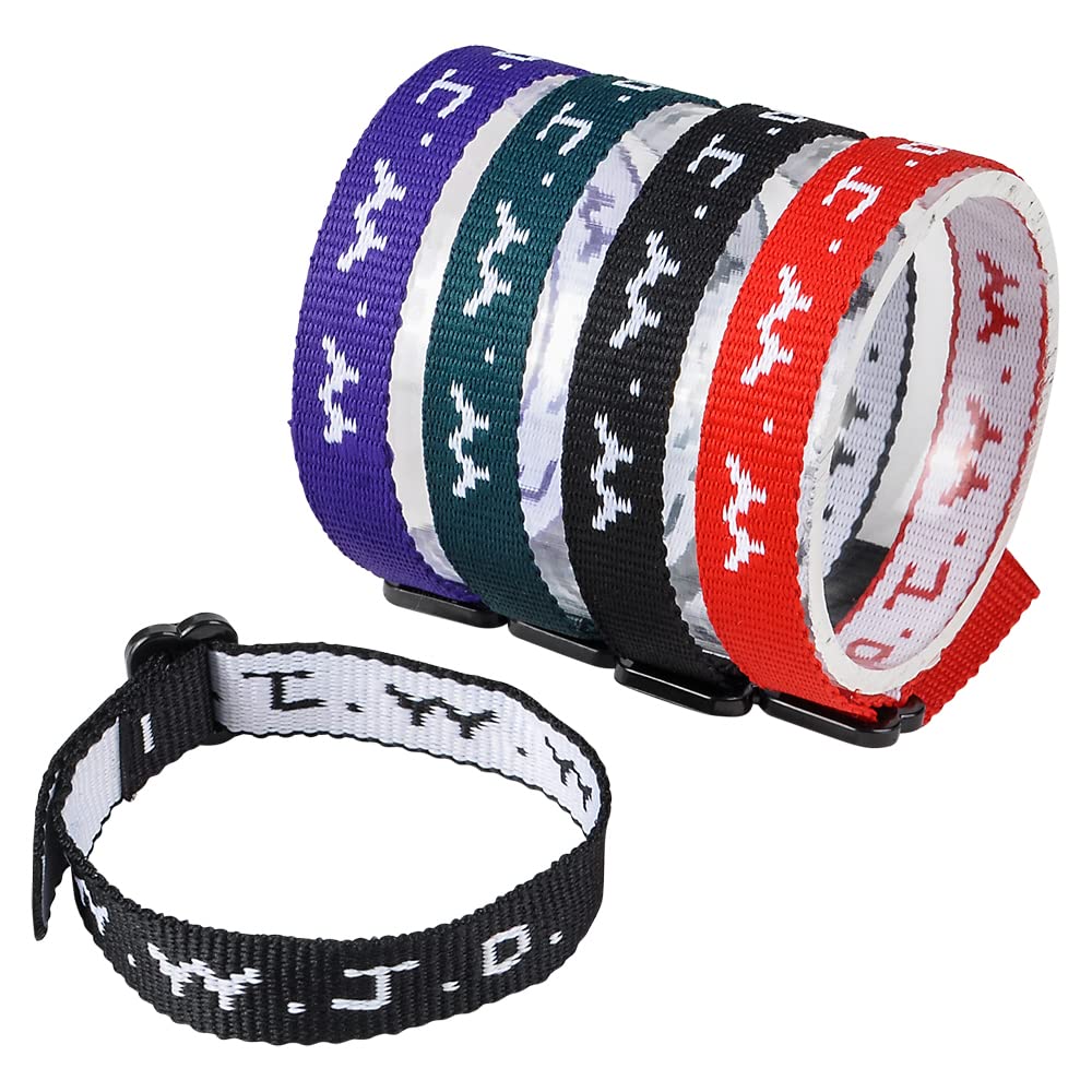 Rhode Island Novelty WWJD bracelet with adjustable buckle for comfortable wear.