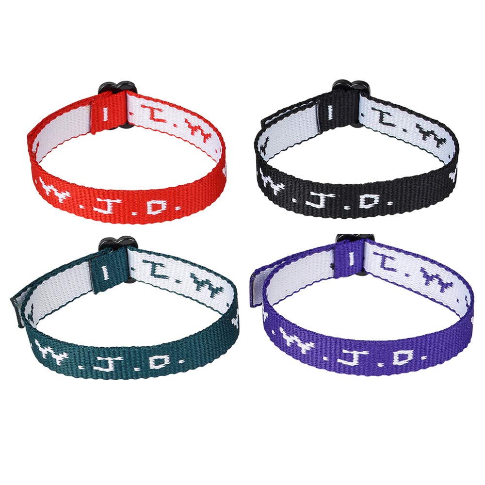 Rhode Island Novelty WWJD bracelets in a colorful multi-color pack for daily inspiration.
