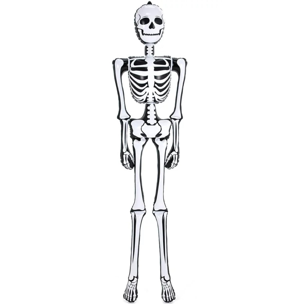 Rhode Island Novelty ZH-SKEL6 6-foot inflatable skeleton for dramatic Halloween décor and playful pranks.