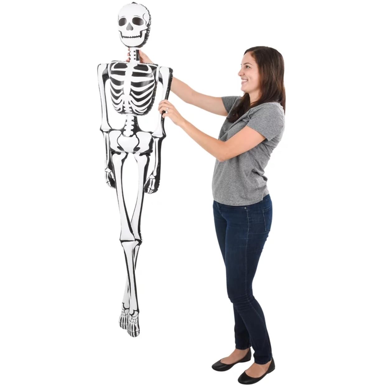 Rhode Island Novelty ZH-SKEL6 skeleton poseable display for creative haunted setups.
