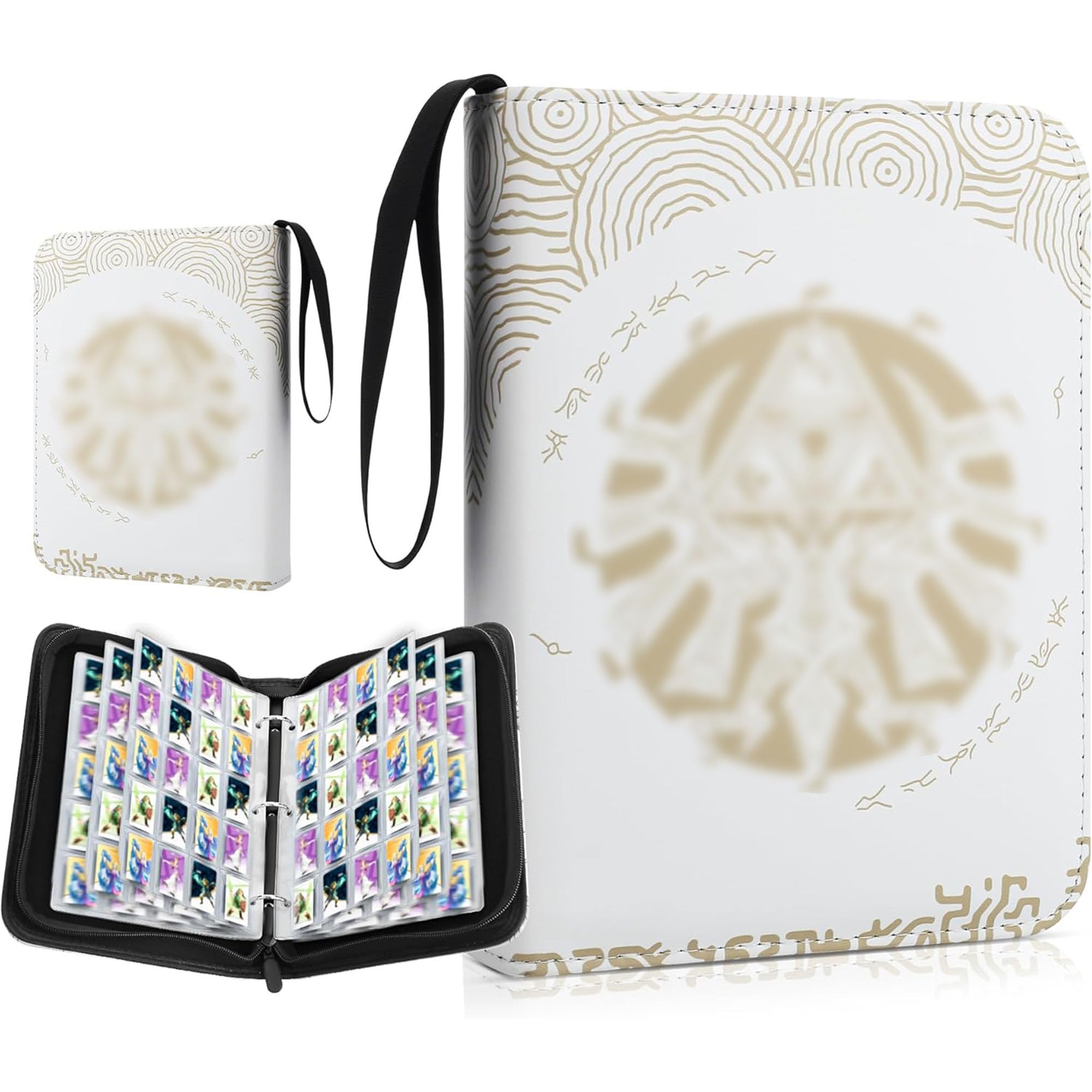 RHOTALL Tears Kingdom themed binder showcasing organized 300-card capacity for Zelda fans