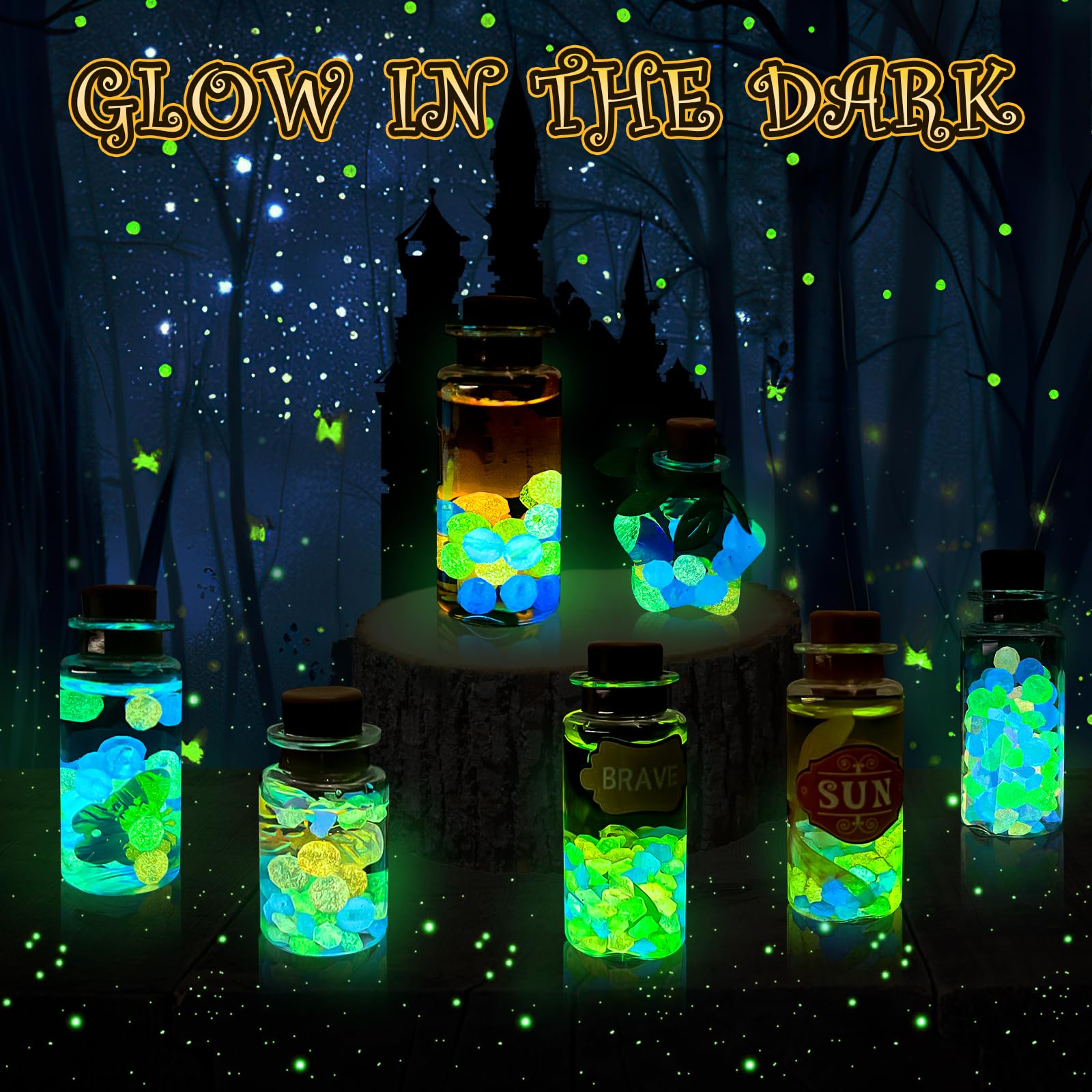 Rhybor 22-potion set shows shimmering pigments for color experimentation