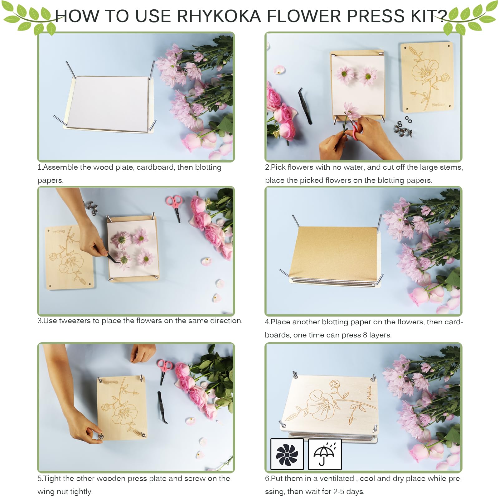 Rhykoka flower press for kids demonstrates creative learning and nature connection.