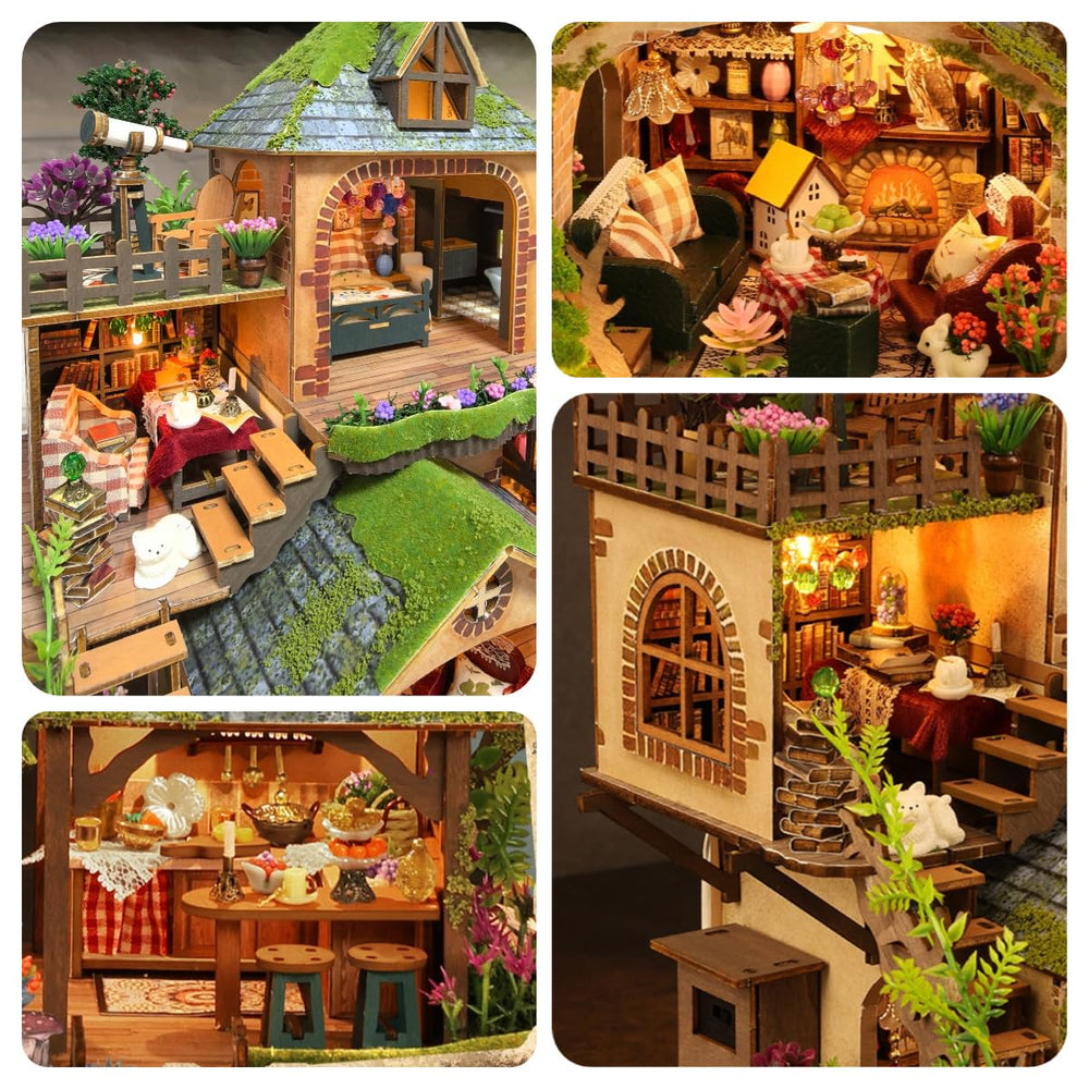 RHZN mini house-building-kit-detail shows precise parts and steps.