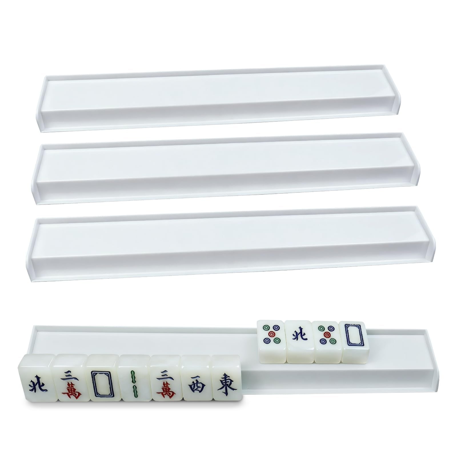 Riamch 4-pack mahjong racks for streamlined setup during games