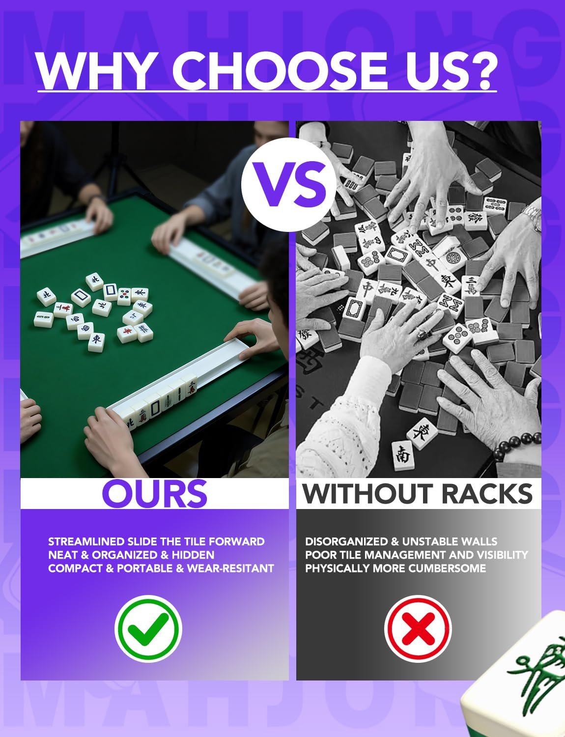 Gift set of four racks is ideal for game nights