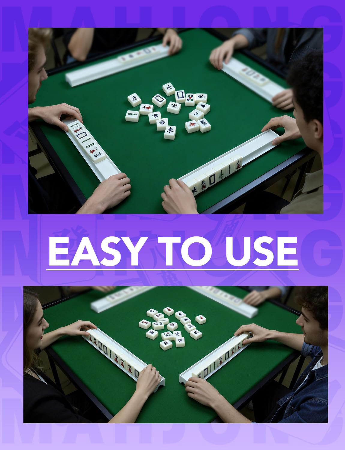 No pusher required—slide tiles with the rack itself
