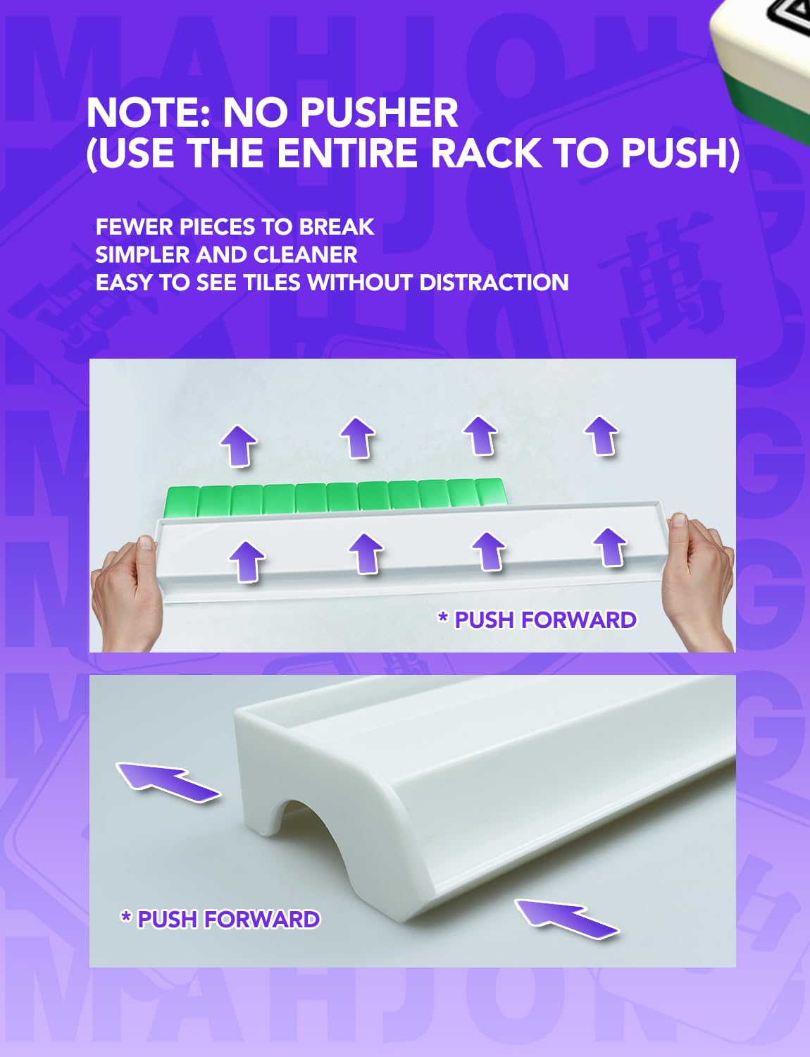 Riamch mahjong racks enable one-handed tile push for faster rounds