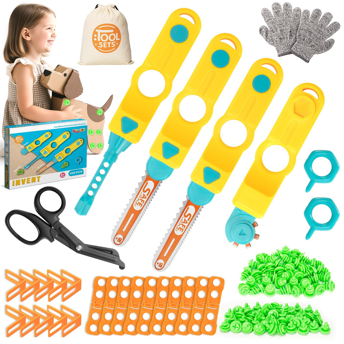 RIANEAN Cardboard Cutter Tools Kit screwdriver in action for quick assembly