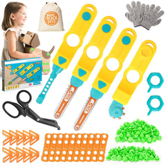 RIANEAN Cardboard Cutter Tools Kit screwdriver in action for quick assembly