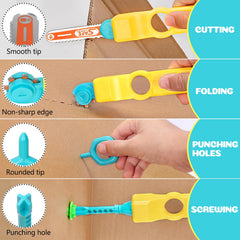 RIANEAN Cardboard Cutter Tools Kit storage bag keeping tools organized