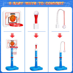 RIANEAN gift-pack blends basketball and baseball for toddlers.