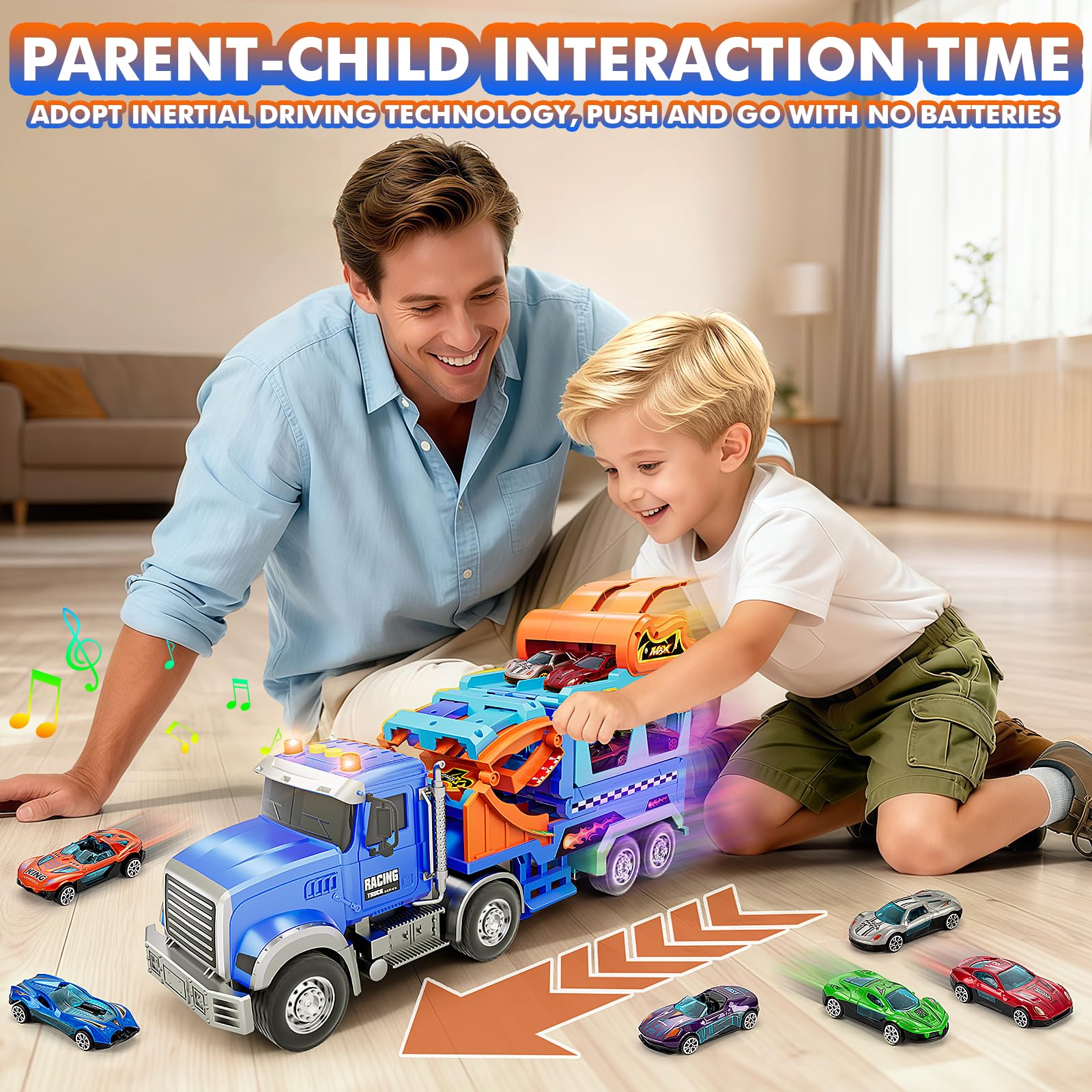 RIANEAN metal racing cars set for bright, durable play sessions