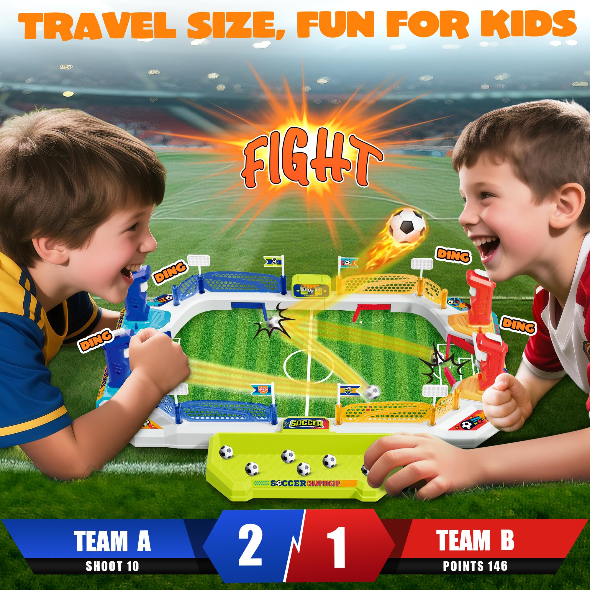 RIANEAN Mini Soccer Board Game players-competition for 2–4 players.