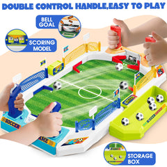 RIANEAN Mini Soccer Board Game scoreboard and goals in view.