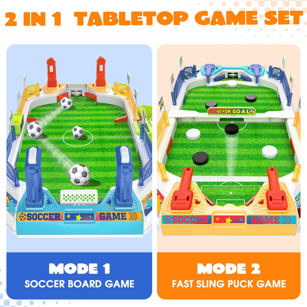 RIANEAN Mini Soccer Board Game side view showing compact design.