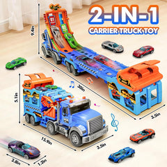 RIANEAN portable toy truck with fold-and-go design for easy transport