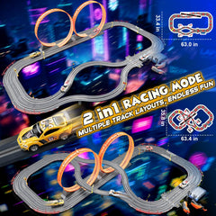 RIANEAN slot car track lap counter shows real-time progress during races.