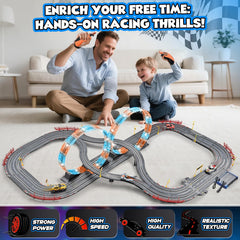 RIANEAN slot track assembly process highlights easy setup and child-friendly design.