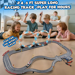 RIANEAN slot track length 24-6 ft provides extended home racing sessions.