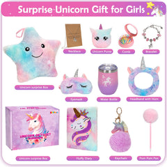 RIANEAN Unicorn Gifts soft eye mask helps kids relax at night.