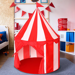 Ribbonlic Circus Tent with red floor for imaginative play sessions