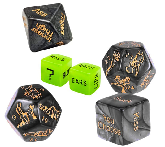 Ribbonvet date dice packaging for portable romance ideas.
