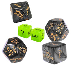 Ribbonvet date dice packaging for portable romance ideas.