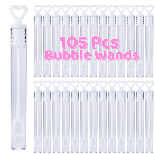 Ribyonten white heart bubble wands for weddings and anniversaries as playful keepsakes