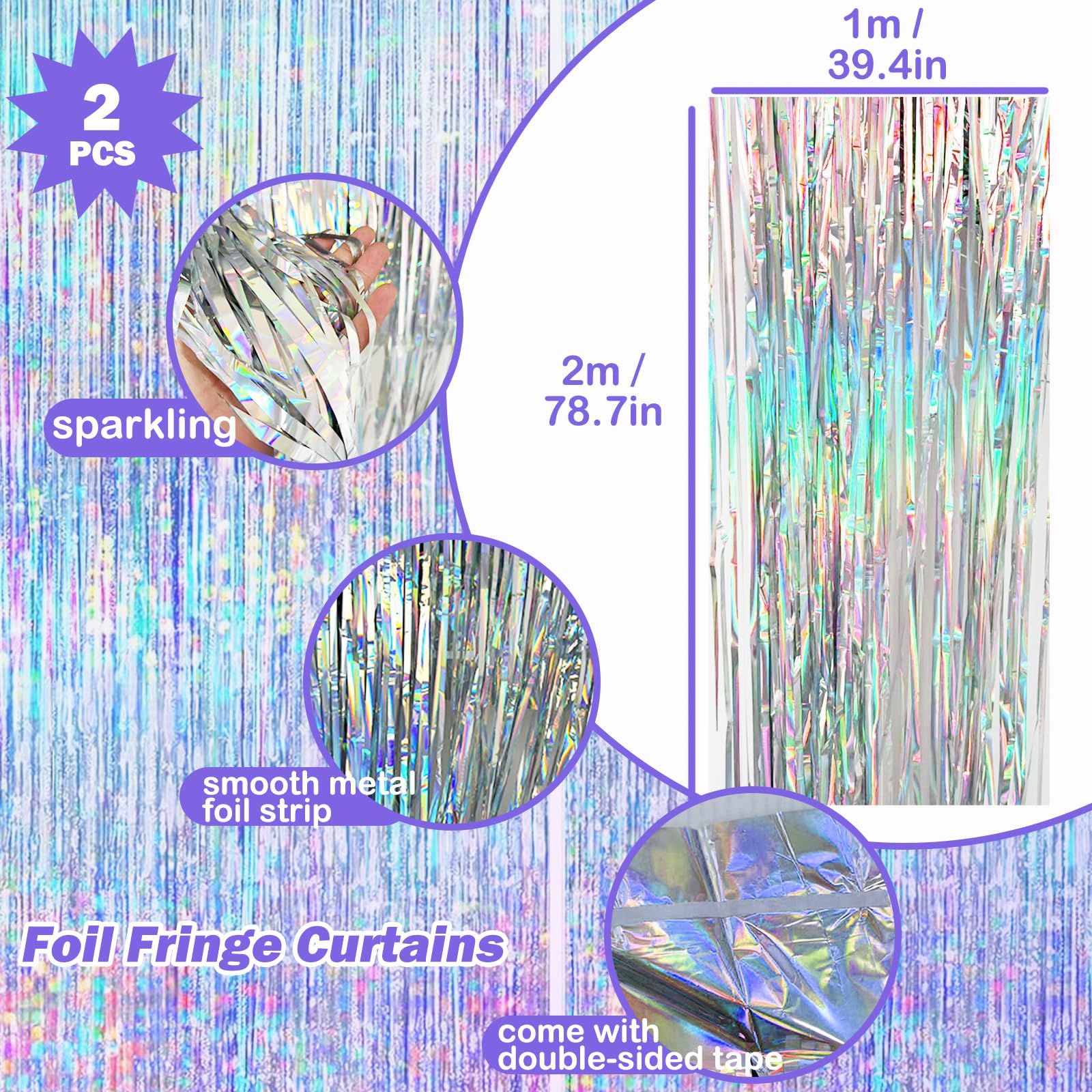 Ricawa iridescent disposable tablecloth brings bold protection and party-ready shine to tabletops.