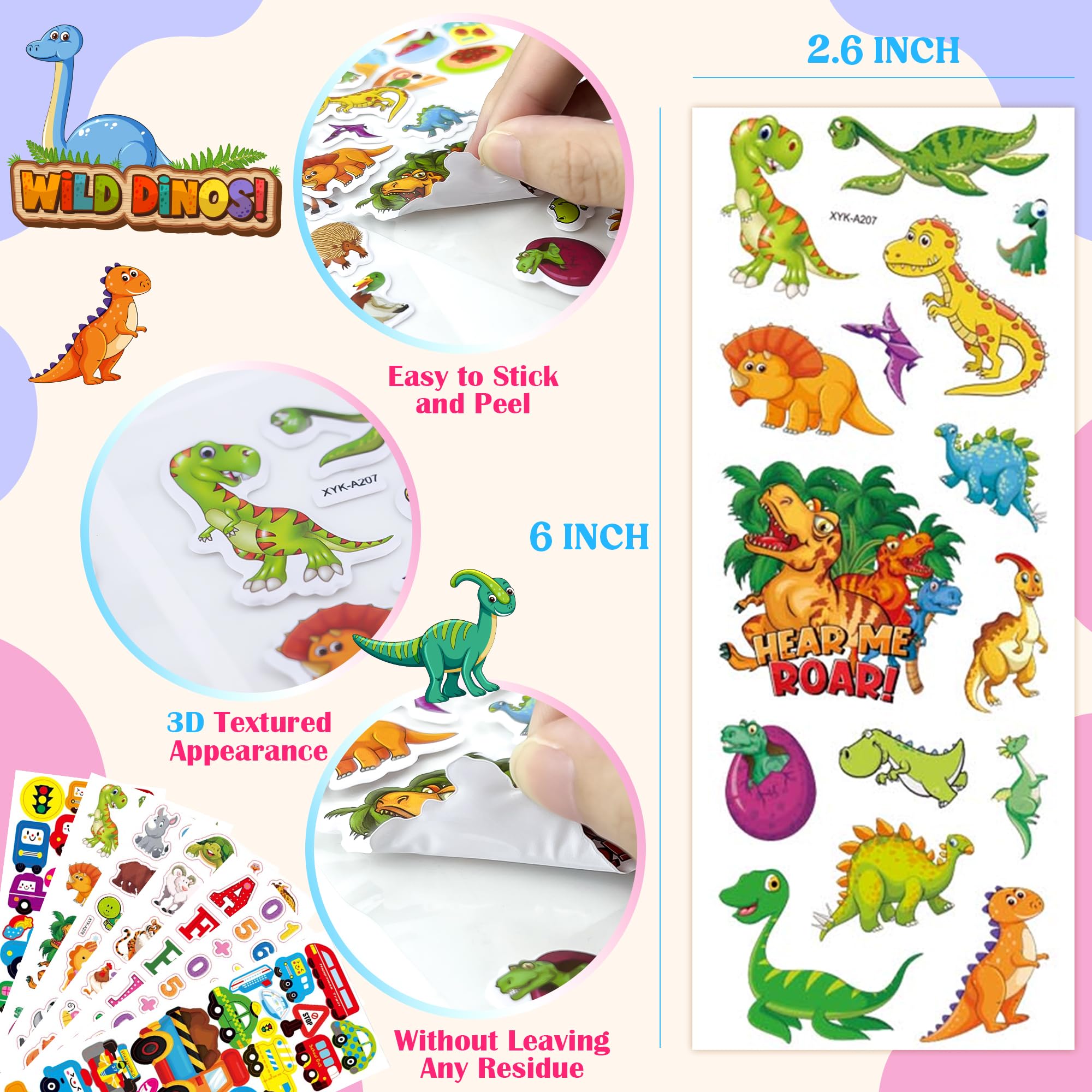 Riccioofy 3D foam stickers showcase tactile textures for imaginative play