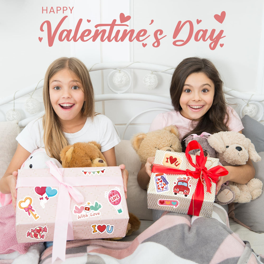 Riccioofy Valentines stickers for kids’ crafts with easy application