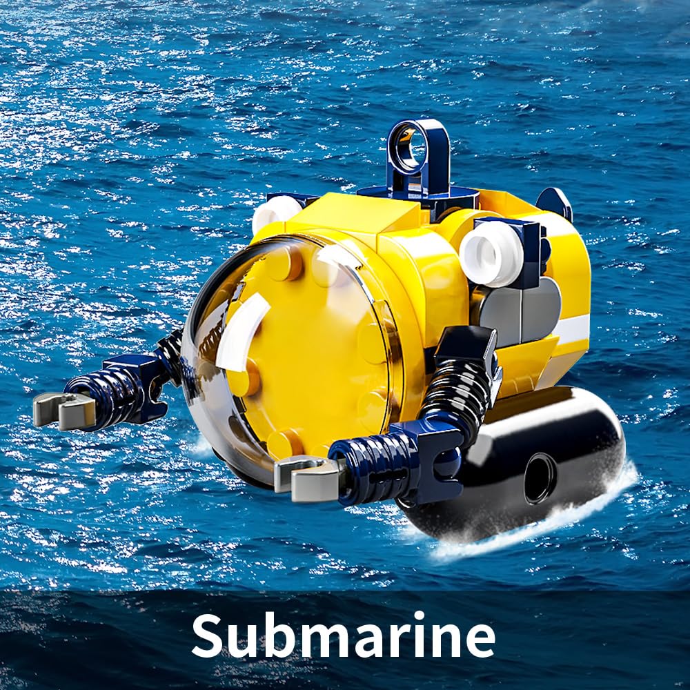 RiceBlock Operational Crane supports interactive deployment of the submarine and shark cage.