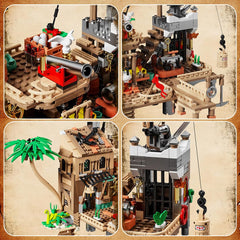 RiceBlock Pirate Town House Cannon adds action-ready excitement to battles and port defenses