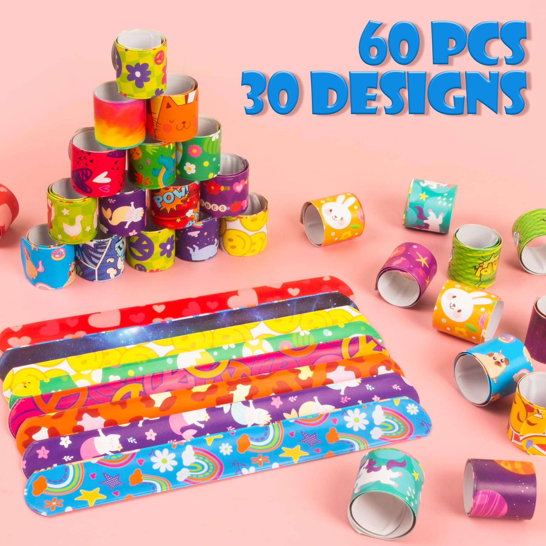 RICEDUO slap bracelets dinosaurs design, engaging party favors for children
