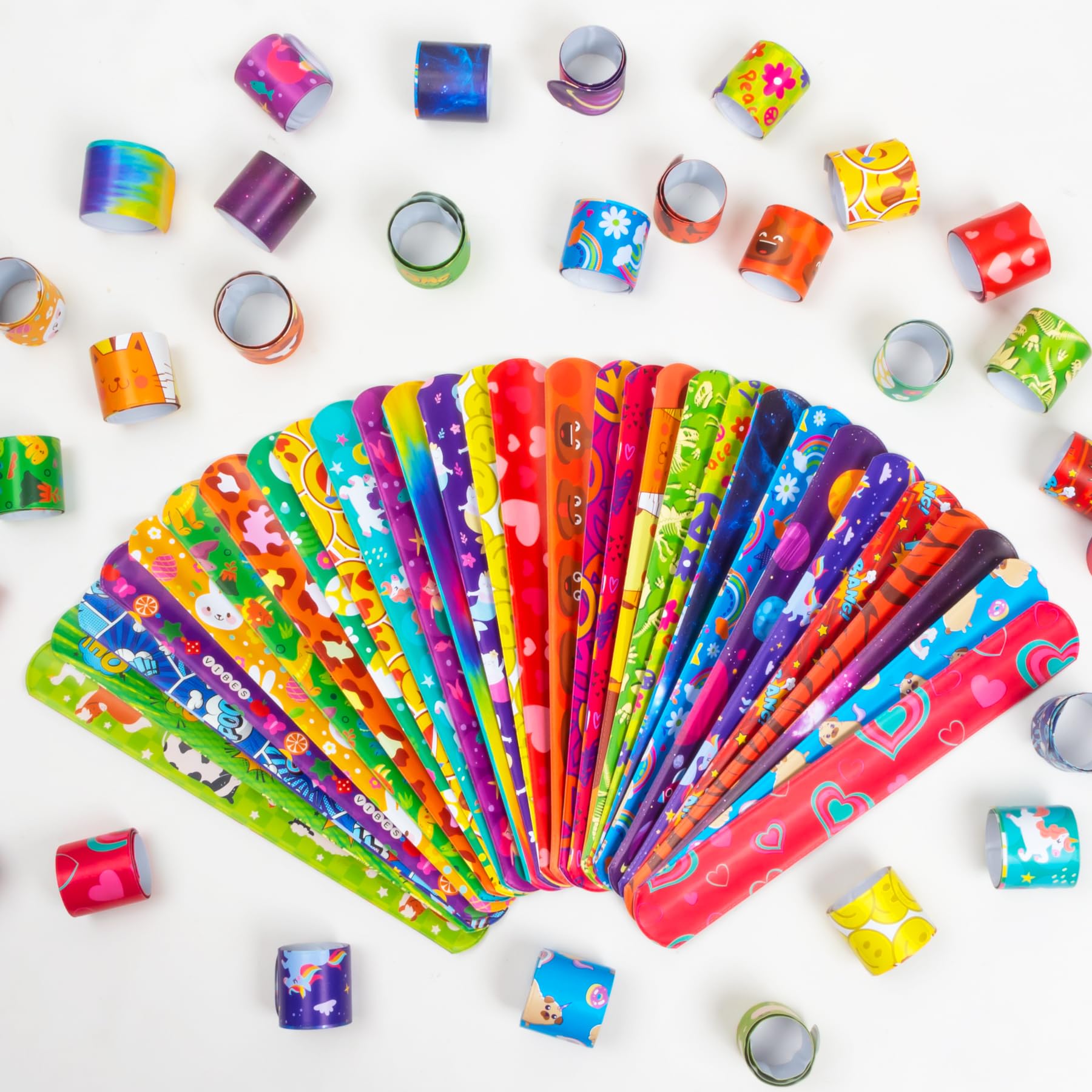 RICEDUO slap bracelets heart design, cute accessory for Valentine's Day exchanges