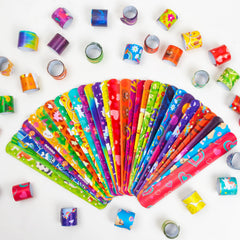 RICEDUO slap bracelets heart design, cute accessory for Valentine's Day exchanges