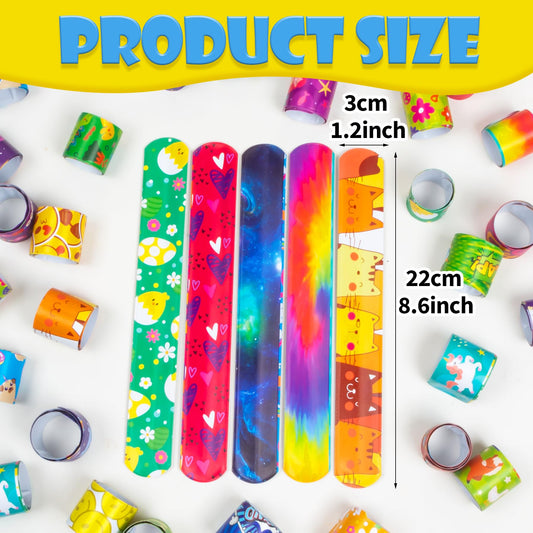 RICEDUO slap bracelets mermaids design, playful accessory for school events