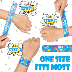 RICEDUO slap bracelets tie-dye design, eye-catching style for gifts and favors