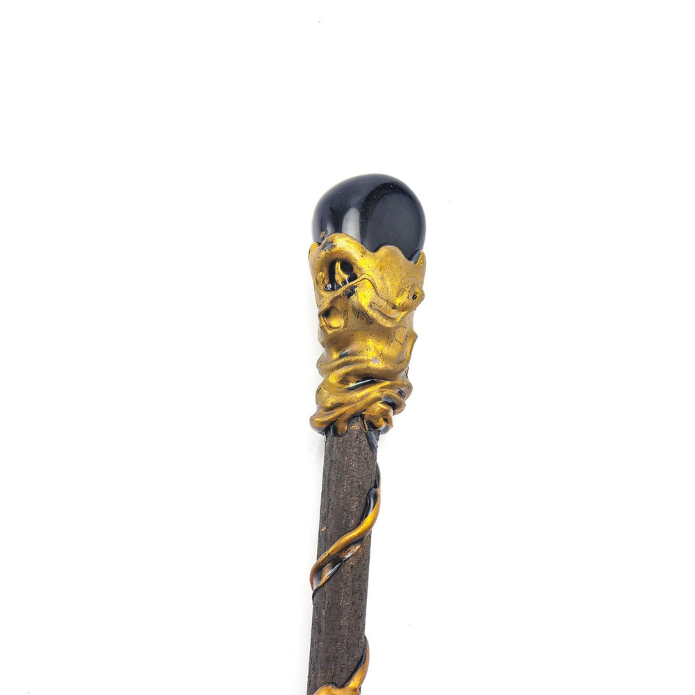 Rich Boxer wand close-up shows gemstone detail ideal for cosplay photos.