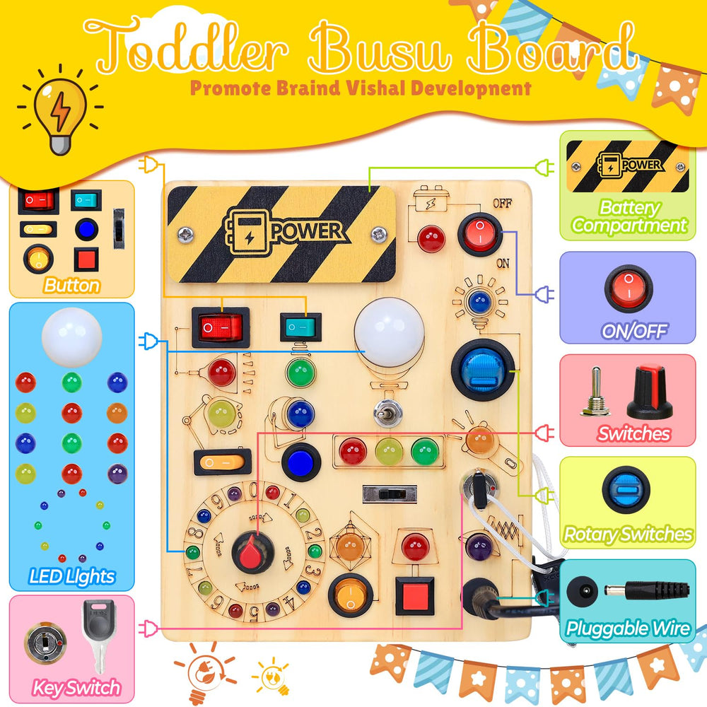RichBoy busy board LED light panel with colorful light responses for engagement