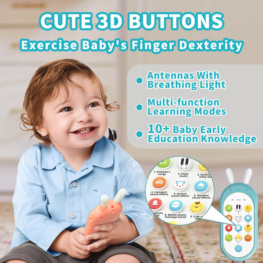 Richgv Baby Phone colorful lights engage senses during playtime